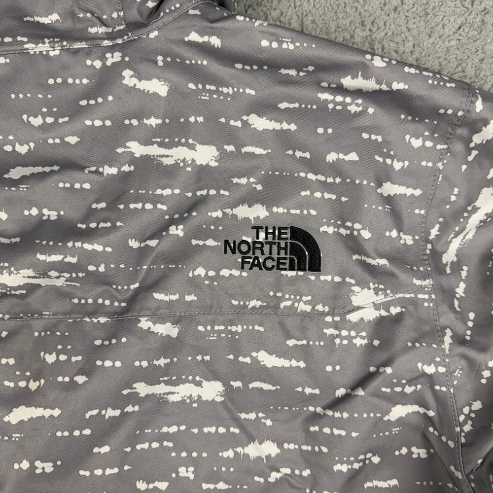 The North Face Venture JAcket Mens Medium DryVent Hooded White Gray - Picture 9 of 16